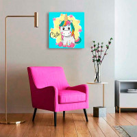 Картина за номерами "Райдужна єдиноріжка" 30х30 см 15500-AC