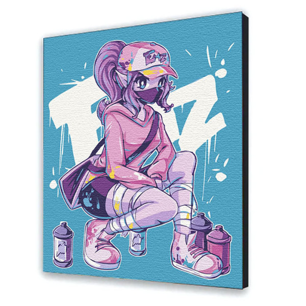 Картина за номерами з лаком ArtCraft аніме "Style girl" 40*50 см 10218-AC
