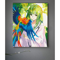 Картина за номерами ArtCraft "Та що розмовляє з птахами" 40х50 см з лаком 10264-AC