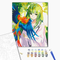 Картина за номерами ArtCraft "Та що розмовляє з птахами" 40х50 см з лаком 10264-AC