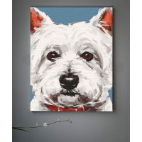 Картина за номерами "Вайт терєр" 40*50 см 11652-AC