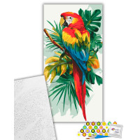 Картина за номерами ArtCraft Яскравий ара птах 40*80 см 11721-AC