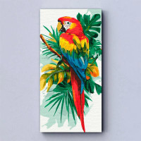 Картина за номерами ArtCraft Яскравий ара птах 40*80 см 11721-AC