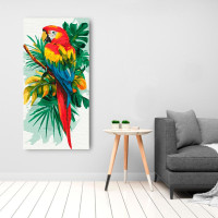 Картина за номерами ArtCraft Яскравий ара птах 40*80 см 11721-AC