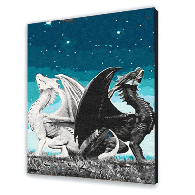 Картина за номерами "Пара драконів" 40*50 см 16008-AC