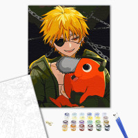 Картина за номерами "Людина-Бензопила" 40*50 см 16036-AC