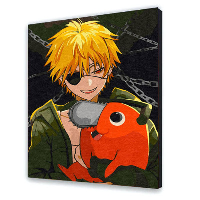 Картина за номерами "Людина-Бензопила" 40*50 см 16036-AC