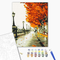 Картина по номерам "Осіння набережна" 40*50 см 11005-AC