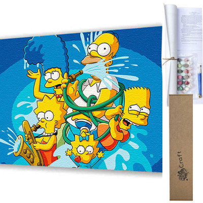 Картина за номерами без підрамника "Crazy family" 40*50 см 16039-ACNF Картина за номерами без підрамника "Crazy family" 40*50 см 16039-ACNF