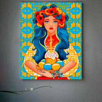 Набір для розпису "Великдень" 40*50 см @ 10063-AC Набір для розпису "Великдень" 40*50 см @ 10063-AC
