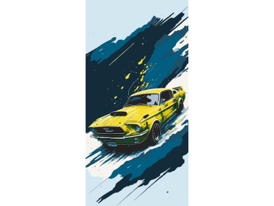 Картина за номерами ArtCraft "Ford Mustang" 40*80 см 12504-AC Картина за номерами ArtCraft "Ford Mustang" 40*80 см 12504-AC
