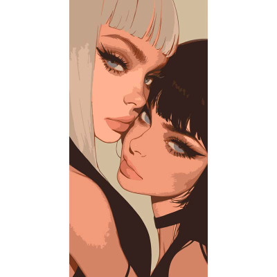 Картина за номерами "Подружки" 40*80 см Art Craft 10139-AC Картина за номерами "Подружки" 40*80 см Art Craft 10139-AC