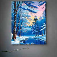 Картина за номерами "Зимовий ліс" ArtCraft 40*50 см 11048-AC