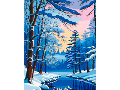 Картина за номерами "Зимовий ліс" ArtCraft 40*50 см 11048-AC Картина за номерами "Зимовий ліс" ArtCraft 40*50 см 11048-AC