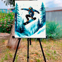 Картина за номерами "Сніжний екстрім" ArtCraft 40*50 см 10160-AC