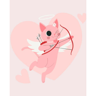 Картина за номерами ArtCraft "Хвостатий Купідон" 40*50 см 16515-AC