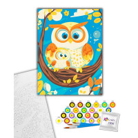 Картина за номерами Artcraft "Мамочка-Сова" 30*40 см 15597-AC