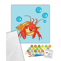Картина за номерами ArtCraft Краб в мушлі дитяча 30*30 см 15097-AC