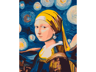 Картина за номерами Artcraft "Мона з перловою сережкою" 40*50 см 10181-AC