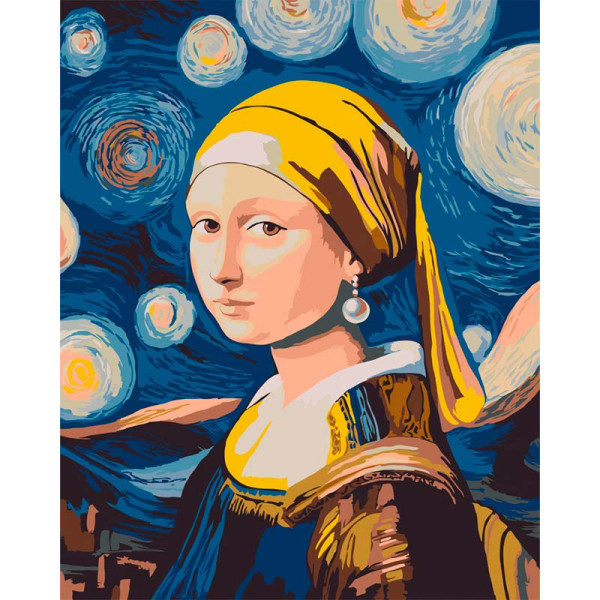 Картина за номерами Artcraft "Мона з перловою сережкою" 40*50 см 10181-AC Картина за номерами Artcraft "Мона з перловою сережкою" 40*50 см 10181-AC