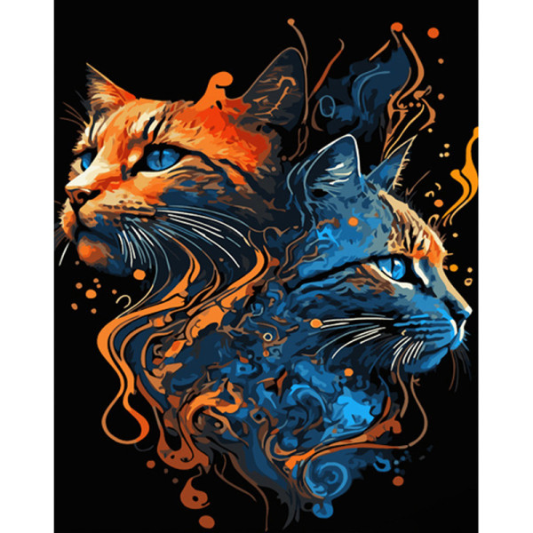 Картина по номерах Протилежності Strateg 40х50 см GS1004