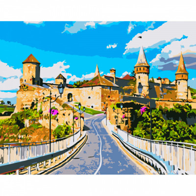 Картина за номерами "Кам'янець-Подільський замок" 30x40см SS-6587