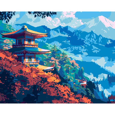 Картина за номерами Strateg Японська мить 40x50 см VG020