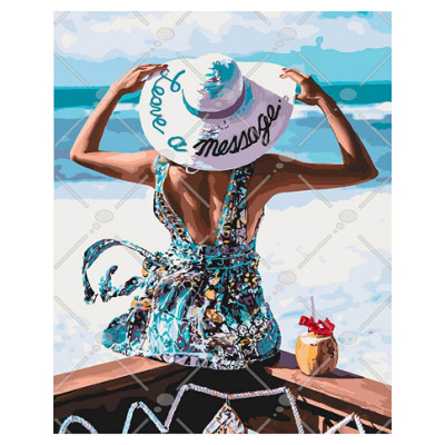 Картина за номерами Залиште повідомлення 40*50 см КНО4578