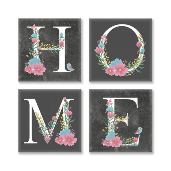 Набір для розпису за номерами "HOME" Лофт 18*18 см СН106