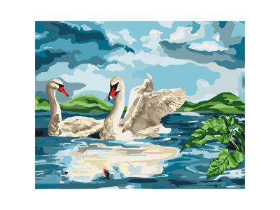 Картина за номерами "Біля озера" 40x50 см КНО4147