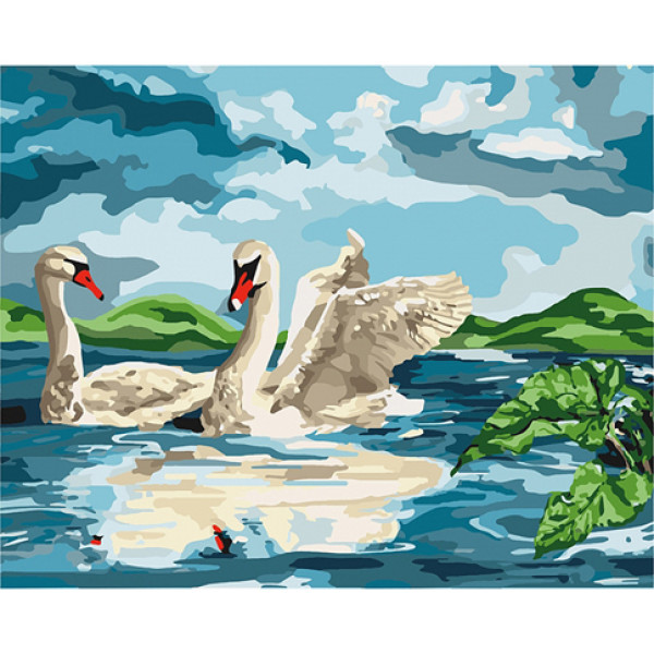 Картина за номерами "Біля озера" 40x50 см КНО4147