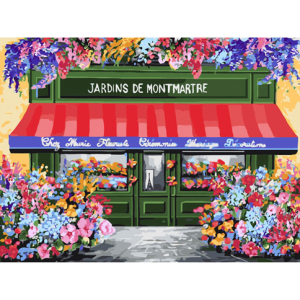 Картина за номерами "Квіткова крамниця" 30x40 см КНО3567