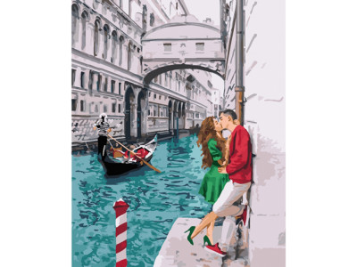 Картина за номерами "Пристрасть по італійськи" 40х50 см КНО4681