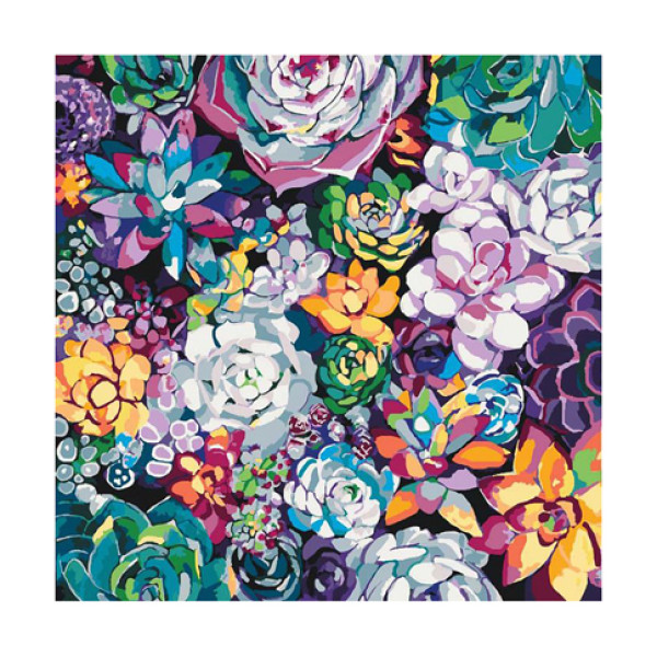 Картина за номерами Чарівні квіти 40*40 КНО3017