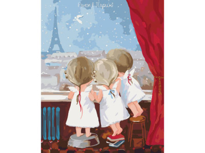 Набір для розпису за номерами Ранок у Парижі 2 40*50 KNG027