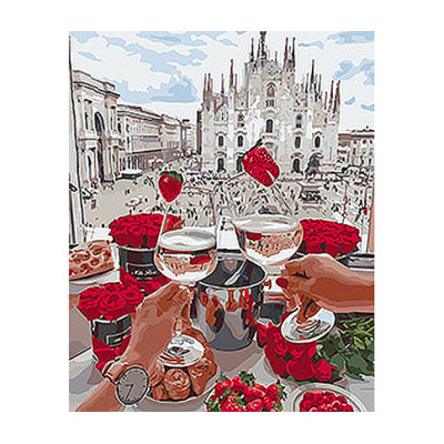 Картина за номерами "Романтична зустріч" 40х50 см. КНО4565 Картина за номерами "Романтична зустріч" 40х50 см. КНО4565