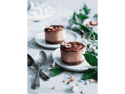 Картина за номерами "Шоколадні тістечка" 30*40 см. KHO5604