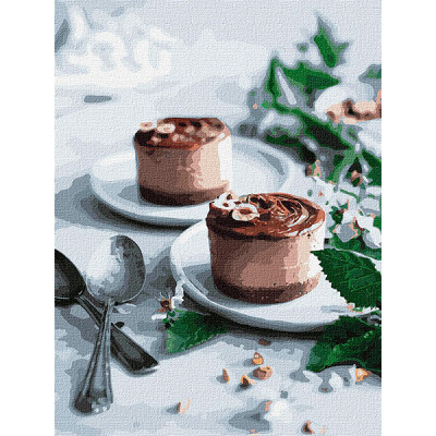 Картина за номерами "Шоколадні тістечка" 30*40 см. KHO5604 Картина за номерами "Шоколадні тістечка" 30*40 см. KHO5604