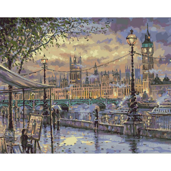 Картина за номерами Вечірній Лондон 40*50 КНО3513