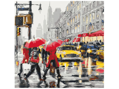 Картина за номерами Дощовий Стокгольм 40*40 КНО2629