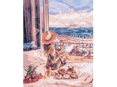 Картина за номерами Відпочинок у Парижі 40*50 КНО4544