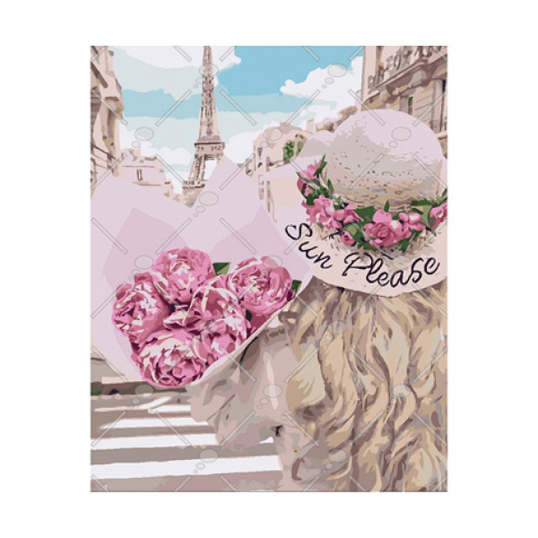 Картина за номерами Закохана в Париж 40*50 КНО4551