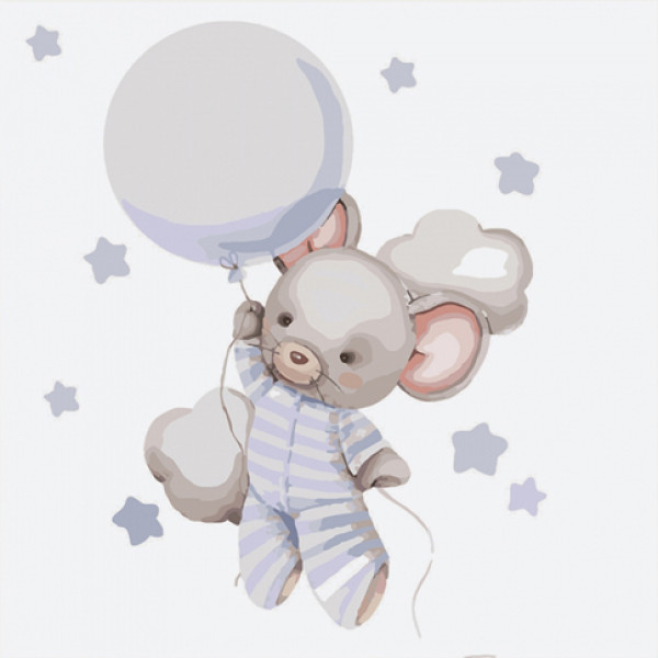 Картина за номерками "Подорож до зірок" 30х30 см КНО2336