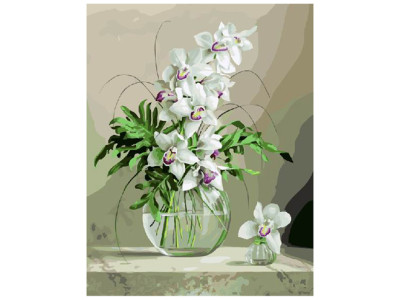 Картина за номерами "Орхідеї у вазі" GX21177
