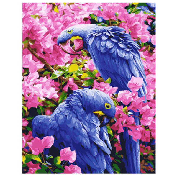 Картина за номерами "Птахи у квітах" GX25245