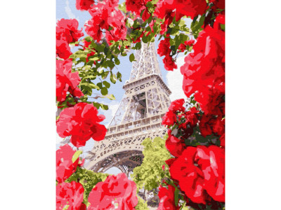 Картина за номерами "Париж у квітах" GX32312