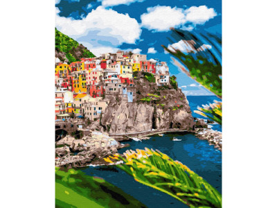 Картина за номерами "Курортне містечко в Італії" GX32323