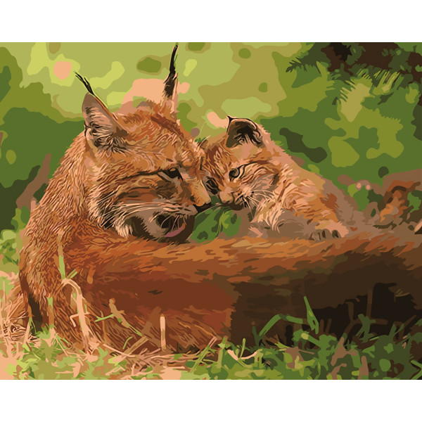 Картина за номерами "Грайлива сімейка" тм Лавка Чудес 40 x 50 см у коробці LC20119