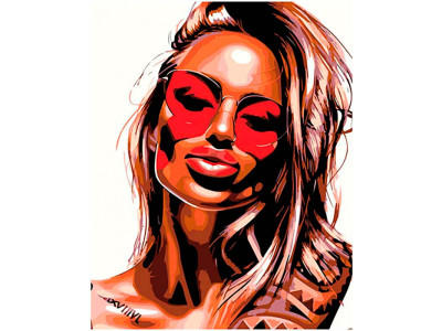 Картина за номерами "Яскрава штучка" ТМ Крамниця Чудес 40 x 50 см у коробці LC10108