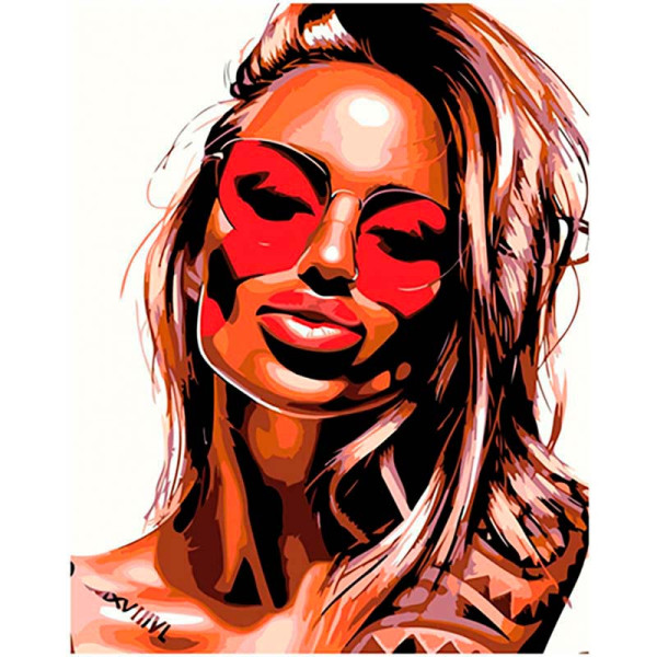 Картина за номерами "Яскрава штучка" ТМ Крамниця Чудес 40 x 50 см у коробці LC10108